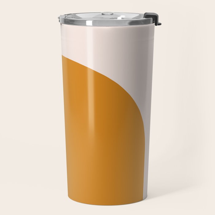 Arch (Yellow & Pale Pink) Travel Mug Gallery Image 2