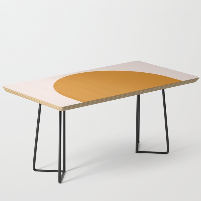 Arch (Yellow & Pale Pink) Coffee Table Gallery Image 1