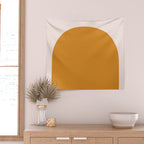 Arch (Yellow & Pale Pink) Wall Tapestry Gallery Image 2