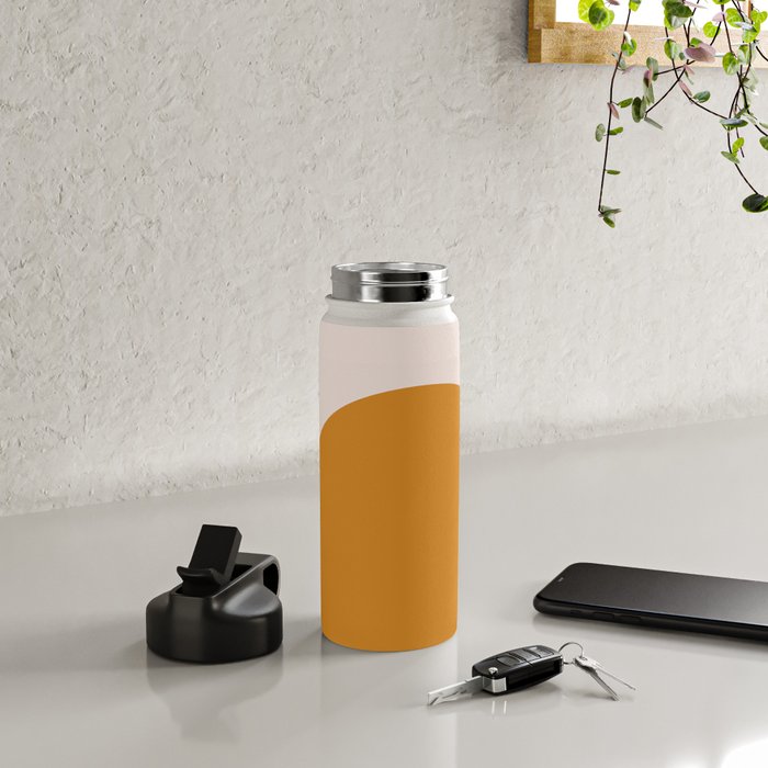 Arch (Yellow & Pale Pink) Water Bottle Gallery Image 4