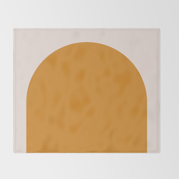 Arch (Yellow & Pale Pink) Throw Blanket Gallery Image 2