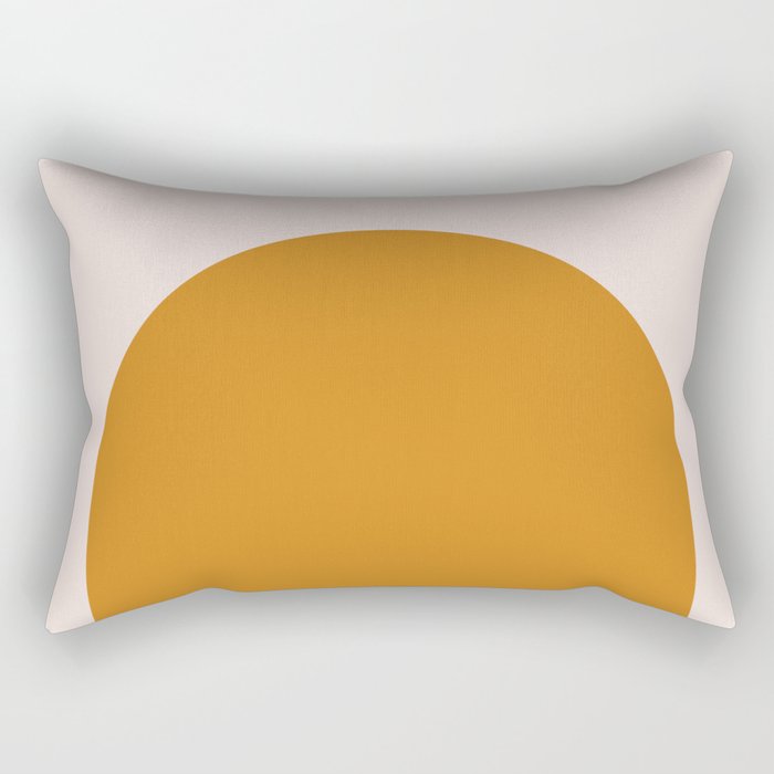 Arch (Yellow & Pale Pink) Rectangular Pillow Gallery Image 2