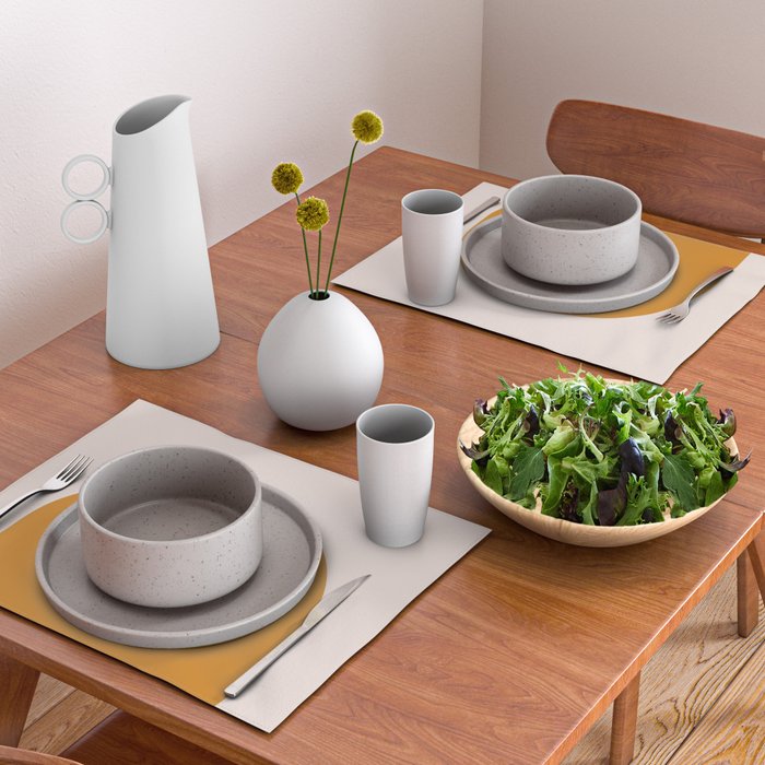 Arch (Yellow & Pale Pink) Placemat Gallery Image 2