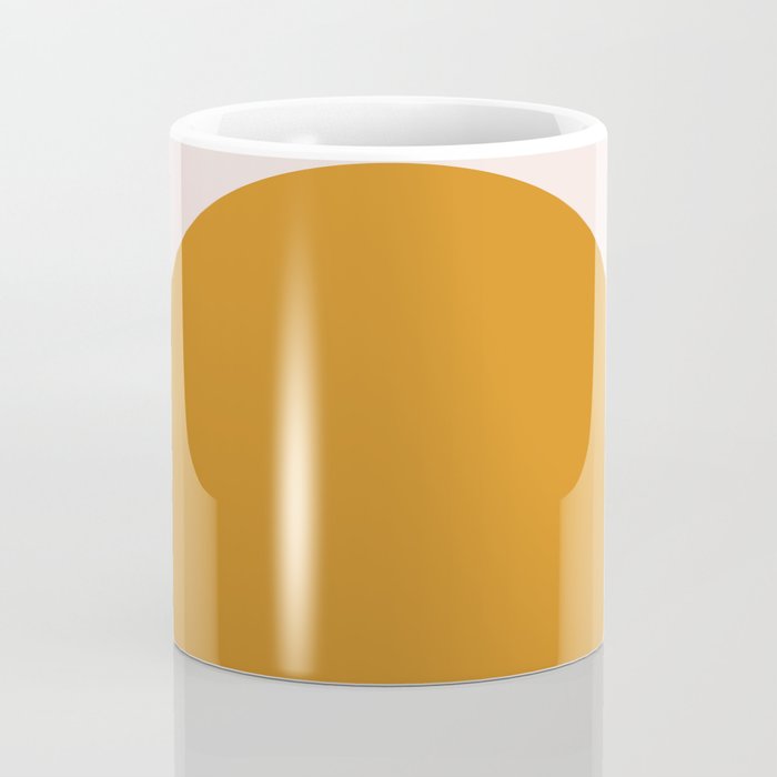 Arch (Yellow & Pale Pink) Coffee Mug Gallery Image 4
