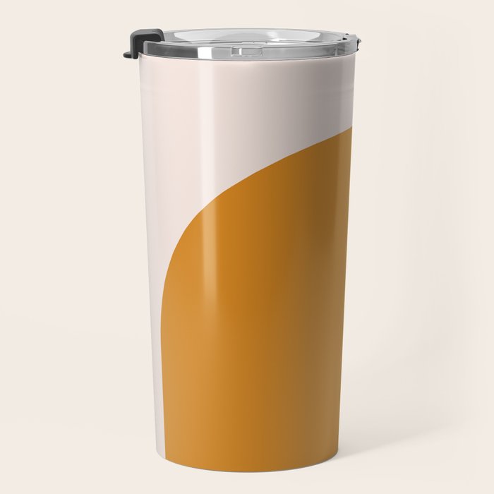 Arch (Yellow & Pale Pink) Travel Mug Gallery Image 3