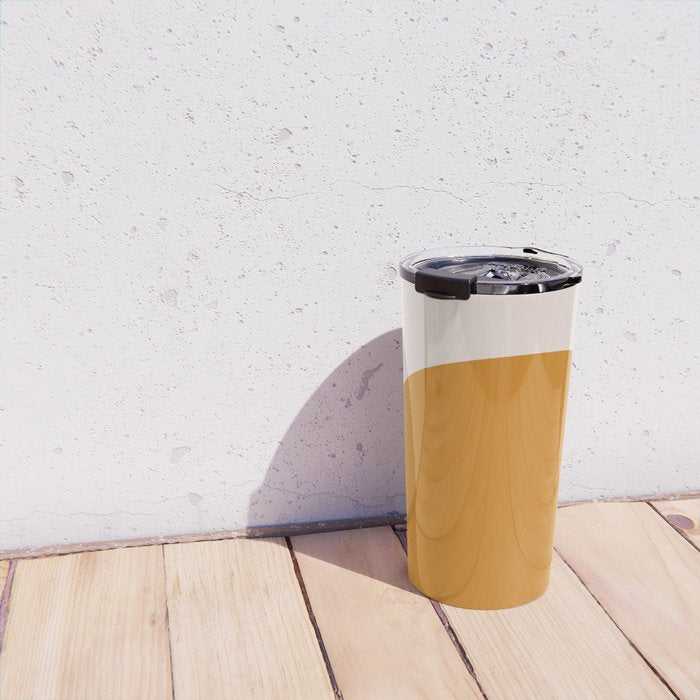 Arch (Yellow & Pale Pink) Travel Mug Gallery Image 4