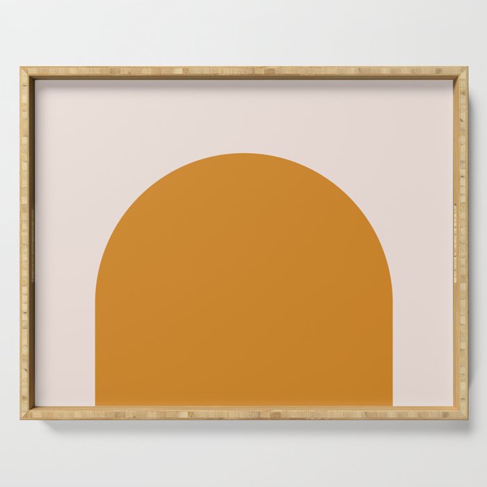 Arch (Yellow & Pale Pink) Serving Tray Gallery Image 1