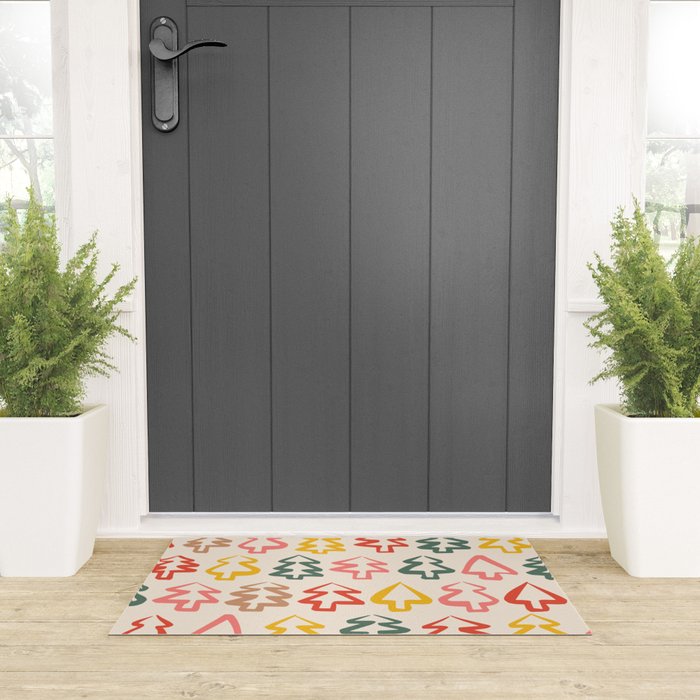 Christmas Trees Welcome Mat Gallery Image 3