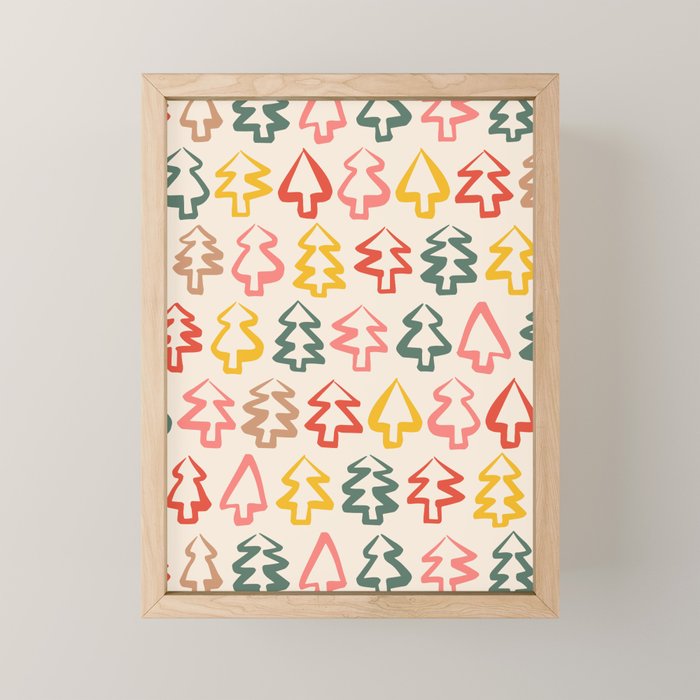 Christmas Trees Mini Art Print Gallery Image 1