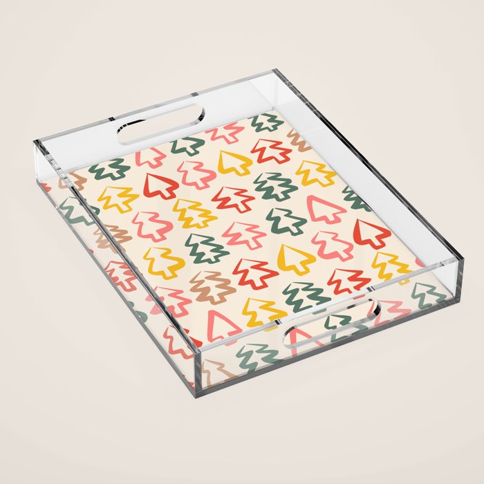 Christmas Trees Acrylic Tray Gallery Image 1