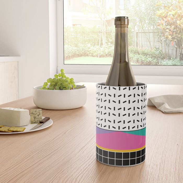 Memphis Pattern 34 / 80s - 90s Retro Wine Chiller Gallery Image 4