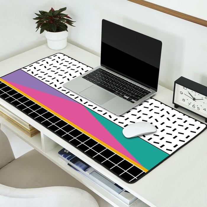 Memphis Pattern 34 / 80s - 90s Retro Desk Mat Gallery Image 2