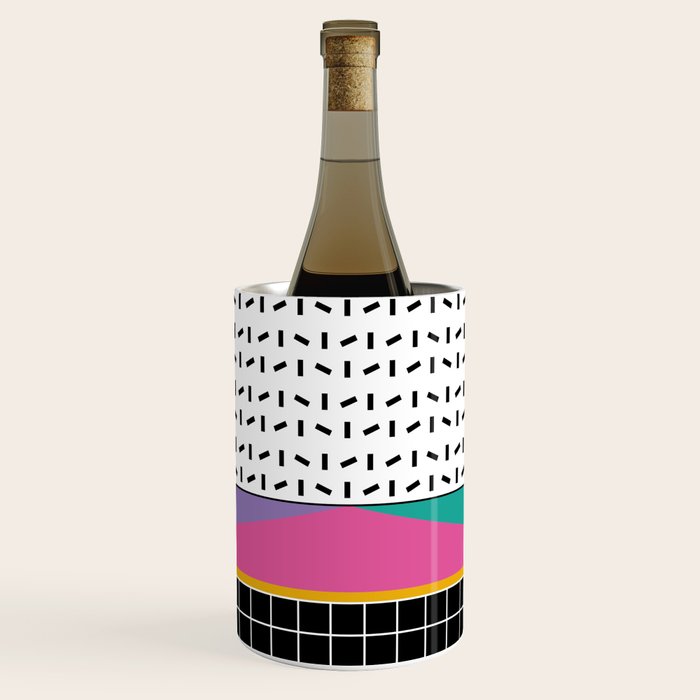 Memphis Pattern 34 / 80s - 90s Retro Wine Chiller Gallery Image 1