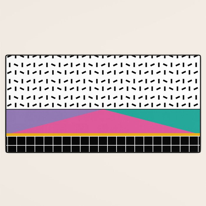 Memphis Pattern 34 / 80s - 90s Retro Desk Mat Gallery Image 3