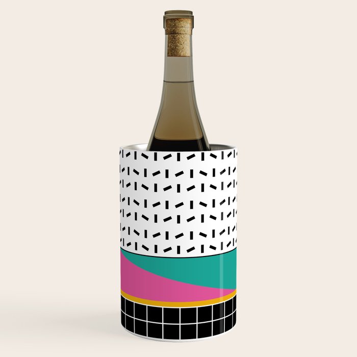 Memphis Pattern 34 / 80s - 90s Retro Wine Chiller Gallery Image 3