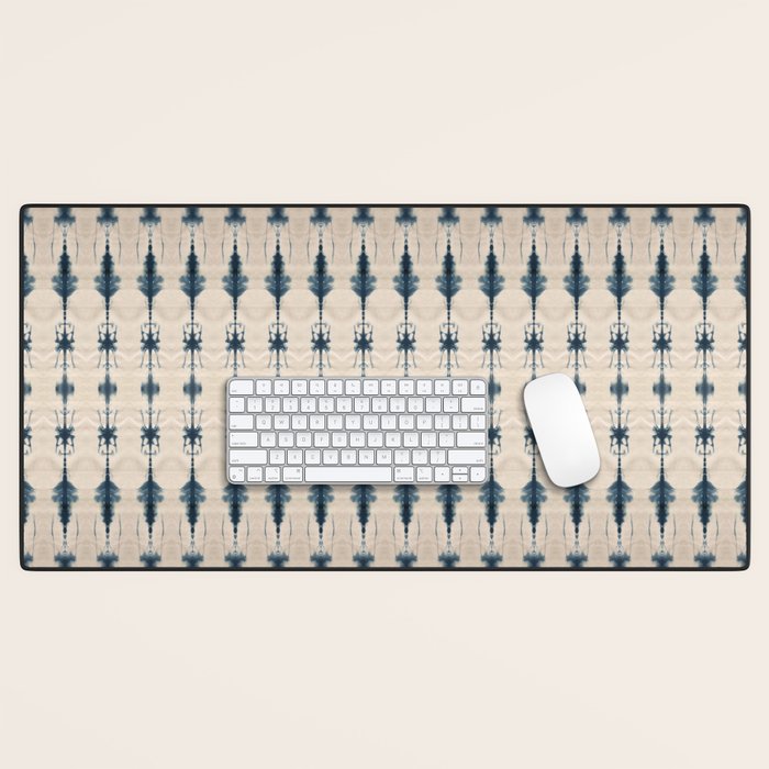 Indigo and Cream Shibori Desk Mat Gallery Image 1