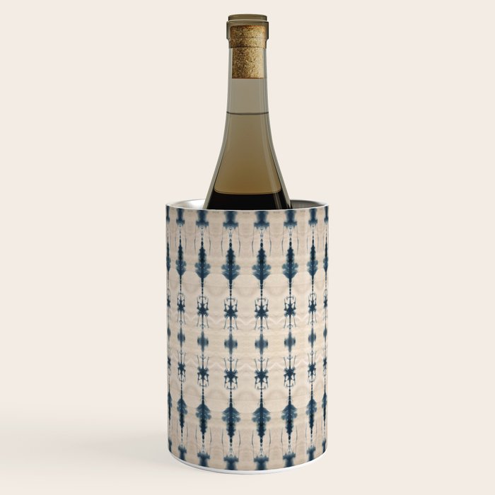 Indigo and Cream Shibori Wine Chiller Gallery Image 1