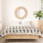 Indigo and Cream Shibori Duvet Cover Gallery Image 3
