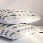 Indigo and Cream Shibori Pillow Sham Gallery Image 3