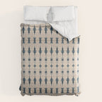 Indigo and Cream Shibori Comforter Gallery Image 6