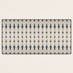 Indigo and Cream Shibori Desk Mat Gallery Image 3