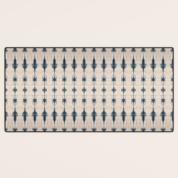 Indigo and Cream Shibori Desk Mat Gallery Image 3