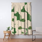 Abstract Flowers 5 Window Curtain Gallery Image 5