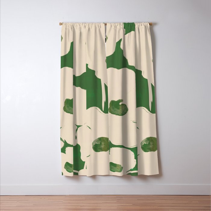 Abstract Flowers 5 Window Curtain Gallery Image 3