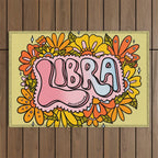 Libra Flowers Outdoor Rug Gallery Image 1