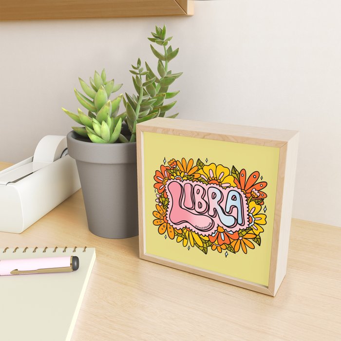 Libra Flowers Mini Art Print Gallery Image 2