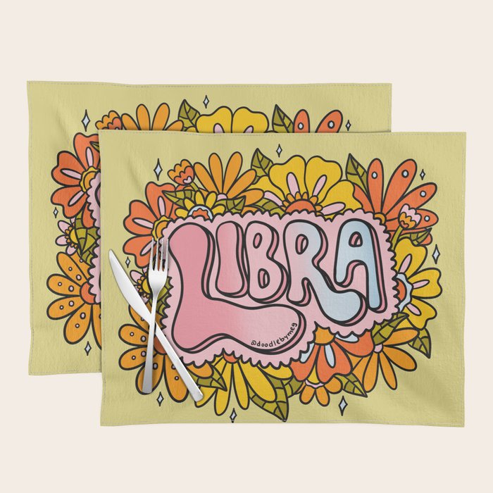 Libra Flowers Placemat Gallery Image 1