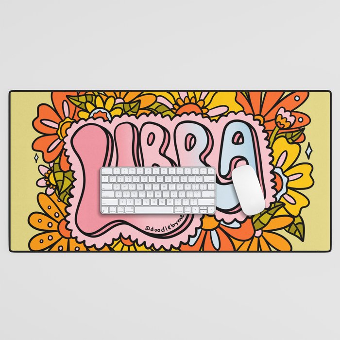 Libra Flowers Desk Mat Gallery Image 1