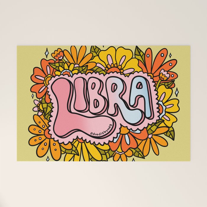 Libra Flowers Welcome Mat Gallery Image 1