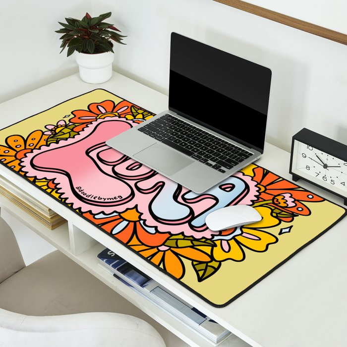 Libra Flowers Desk Mat Gallery Image 2