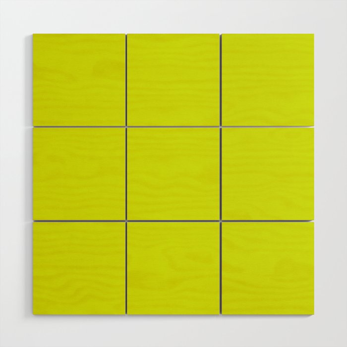 Acid lime neon green  Wood Wall Art Gallery Image 1
