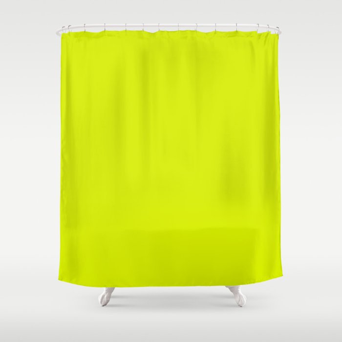 Acid lime neon green  Shower Curtain Gallery Image 1