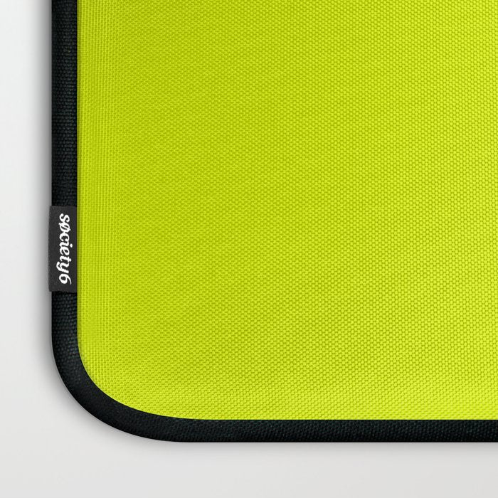 Acid lime neon green  Laptop Sleeve Gallery Image 3