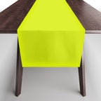 Acid lime neon green  Table Runner Gallery Image 1