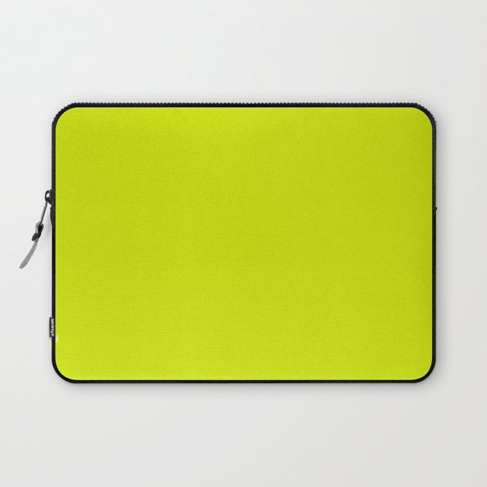 Acid lime neon green  Laptop Sleeve Gallery Image 1