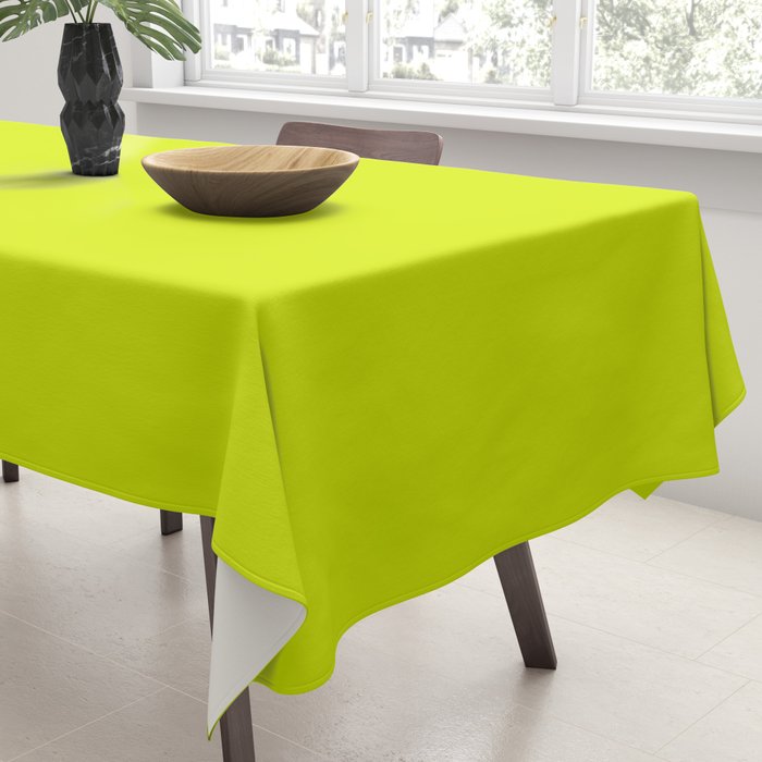 Acid lime neon green  Tablecloth Gallery Image 3
