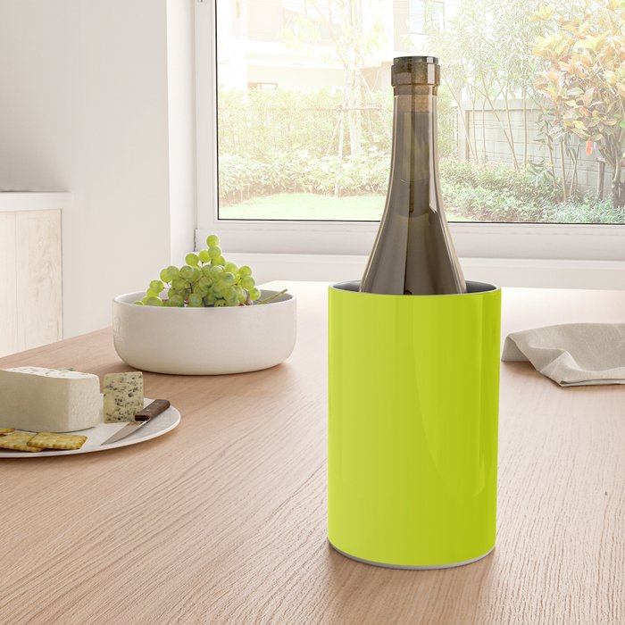 Acid lime neon green  Wine Chiller Gallery Image 4