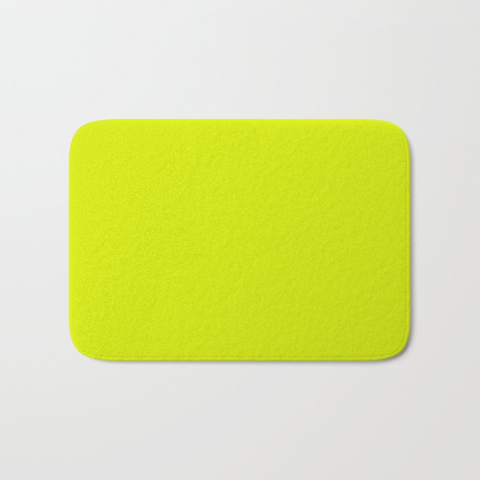 Acid lime neon green  Bath Mat Gallery Image 1