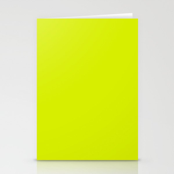 Acid lime neon green  Stationery Card Gallery Image 1