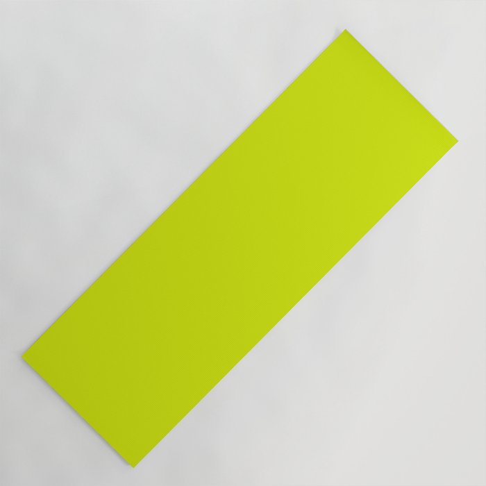 Acid lime neon green  Yoga Mat Gallery Image 1