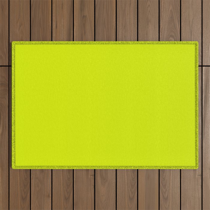 Acid lime neon green  Outdoor Rug Gallery Image 1