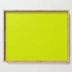 Acid lime neon green  Serving Tray Gallery Image 1