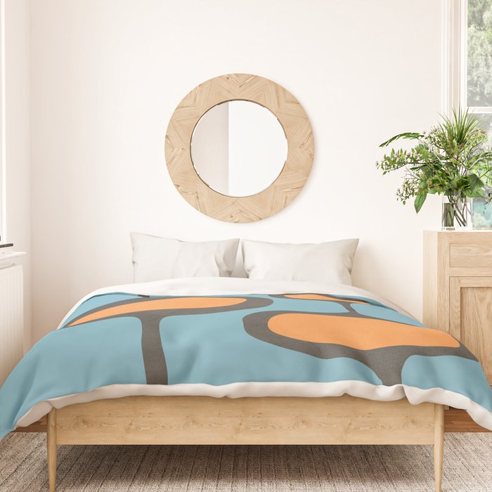 Mid-Century Modern Abstract Art 17 Duvet Cover Gallery Image 3