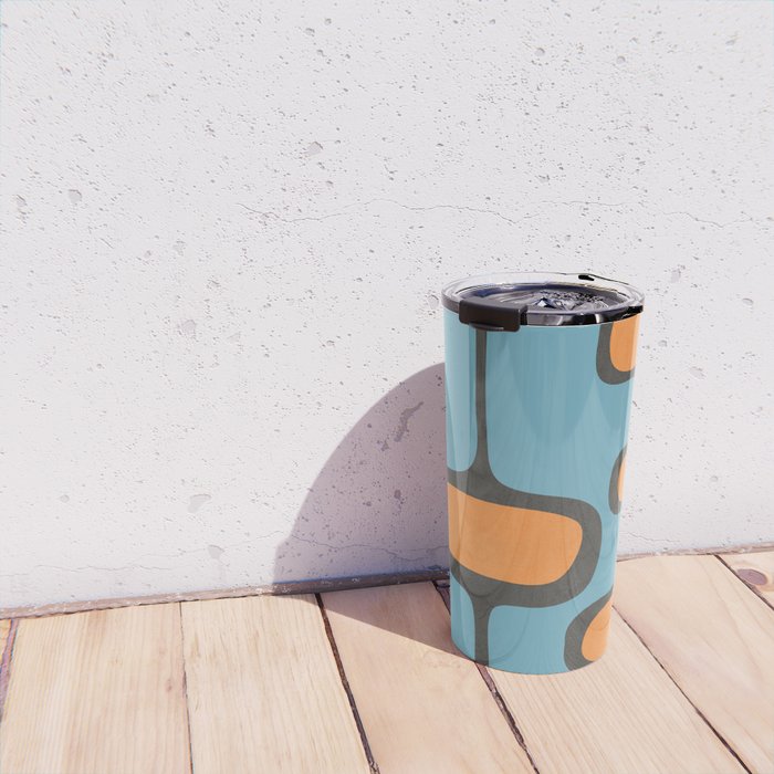 Mid-Century Modern Abstract Art 17 Travel Mug Gallery Image 4