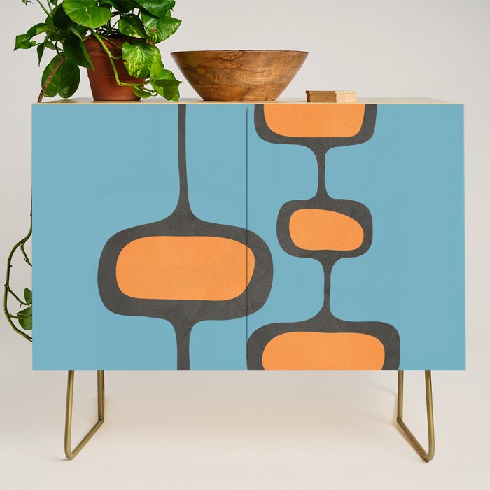 Mid-Century Modern Abstract Art 17 Credenza Gallery Image 1