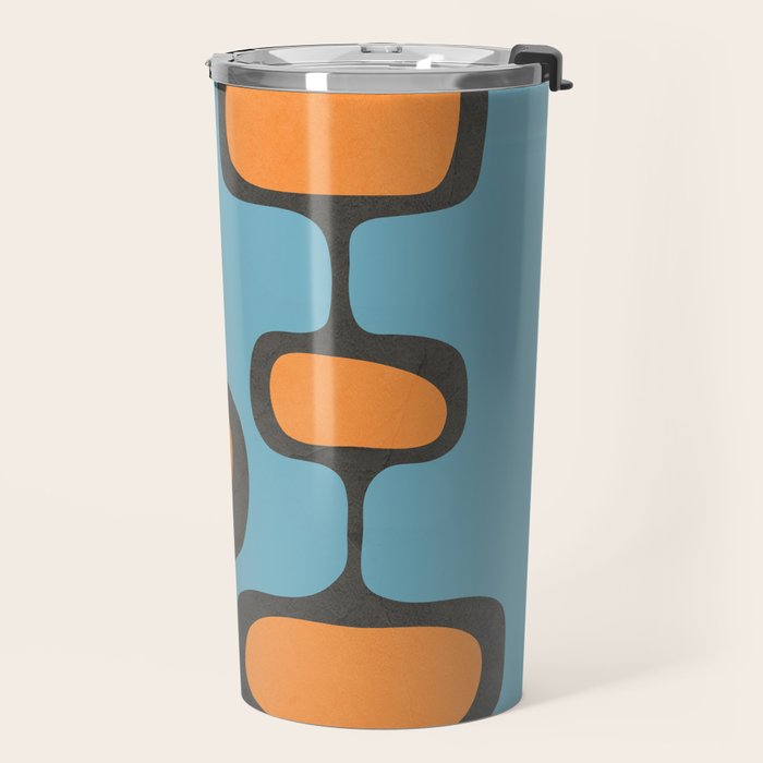 Mid-Century Modern Abstract Art 17 Travel Mug Gallery Image 2